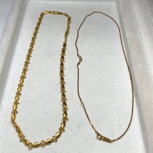 k18ネックレス2本