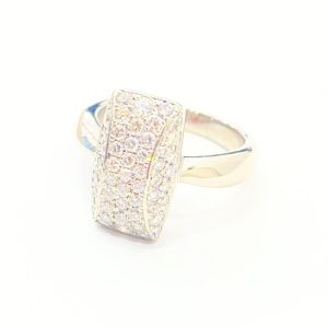 Pt900 プラチナ 0.7ct メレダイヤ リング