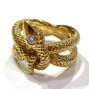 K18 18金 メレダイヤ リング