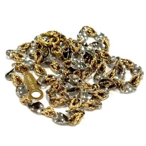 K18 Pt850 18金 プラチナ コンビ ネックレス アクセサリー ジュエリー