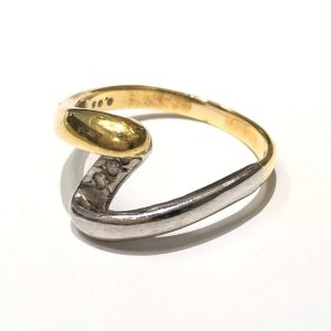 K18 Pt900 コンビ リング