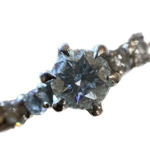 Pt900 ダイヤモンド0.306ct/0.12ct付きプラチナリング