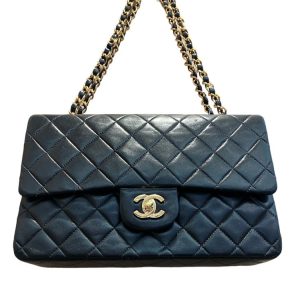 CHANEL マトラッセ Wフラップ Wループ ラムスキン チェーンショルダー