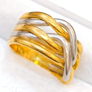 K18Pt900(18金プラチナ900) コンビリング