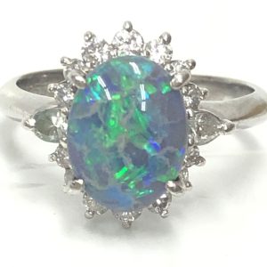 Pt900 プラチナ オパールリング｜前橋市箱田町