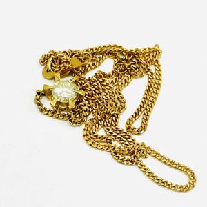 K18 ダイヤモンド0.453ct付き ネックレス