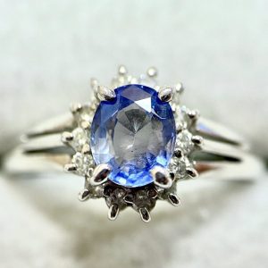 Pt900 サファイア リング 指輪