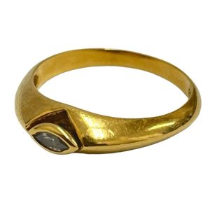 K18 メレダイヤ付リング