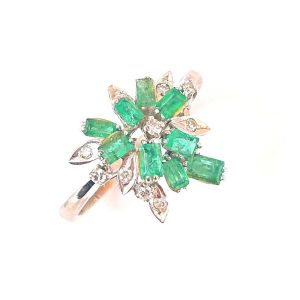 K14WG エメラルド リング