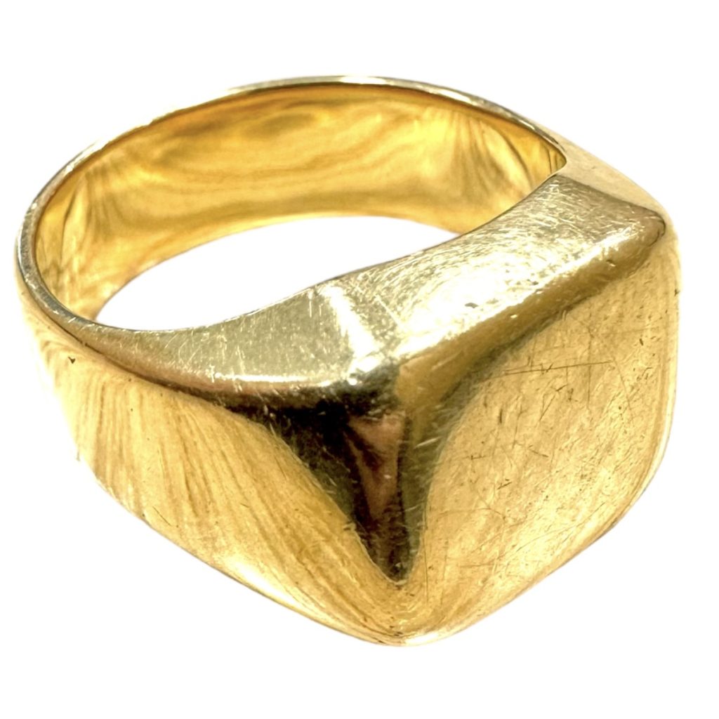 18K コイン印台 リング 19号 印台】Tom Woodトムウッド コインシグネットリング ゴールド 指輪・リング