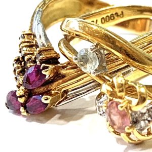 K18 18金 750 Pt900 リング 金ベース コンビ おまとめ