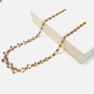 K18 Pt850 コンビ ネックレス