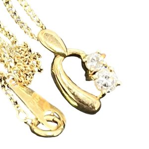 K18 18金 0.20Ct ダイヤモンドネックレス