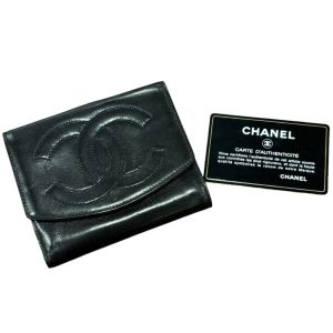 CHANEL シャネル ココマーク コインケース ラムスキン 財布
