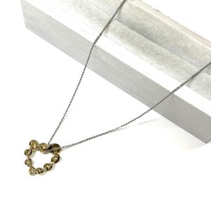 K18 Pt850 18金トップ プラチナ ネックレス