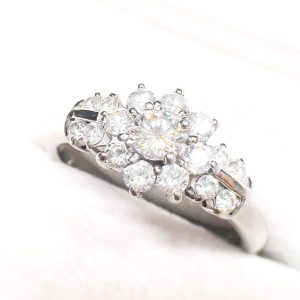 Pt900 プラチナ ダイヤモンド リング 指輪