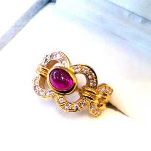 K18 ルビーリング