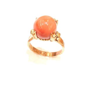 18金 珊瑚 リング