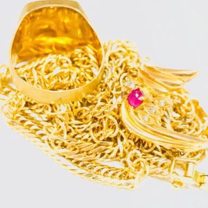 K18 ルビー リング ネックレス ゴールドアクセサリーおまとめ