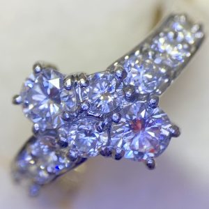 Pt900リング ダイヤ付