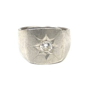 Pm900 プラチナ印台リング