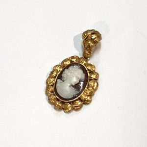 K18 カメオ ネックレストップ