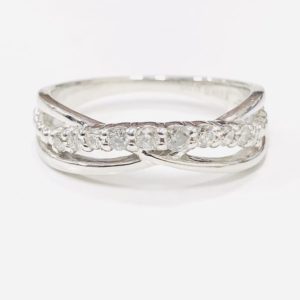 Pt900 メレダイヤ付きリング