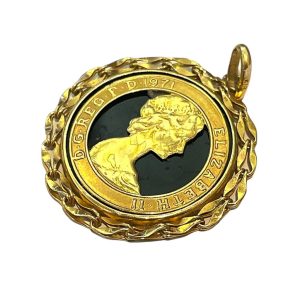 K18 エリザベス コイン ペンダントトップ