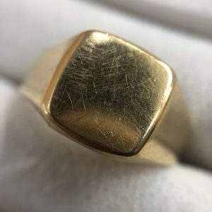 K18 印台 シグネットリング 18金 750