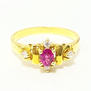 K14 585 金 ルビー リング