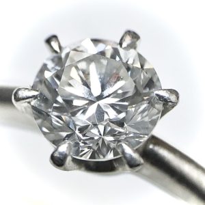 Pt900 0.517ct ダイヤモンド リング