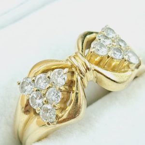 K18 リング メレダイヤ