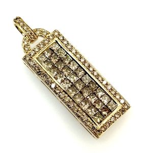 K18 750 18金 メレダイヤ2.00ct付き ペンダントトップ