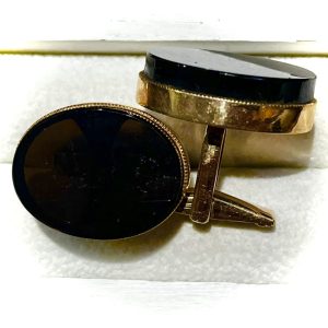 K14(14金) オニキス ブローチ