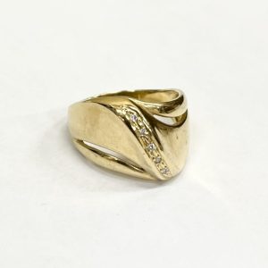 K18 18金 メレダイヤ リング