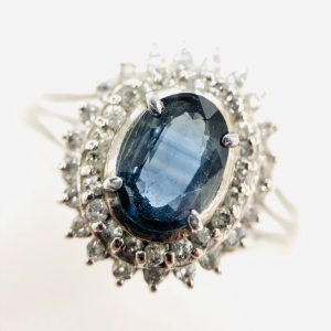 Pt900 サファイアリング 1.0ct