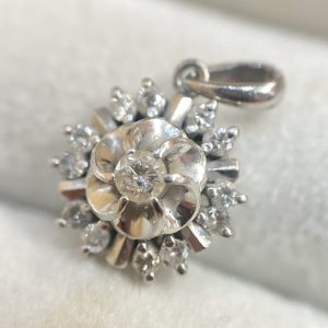 Pt900 メレダイヤ ネックレストップ プラチナ900