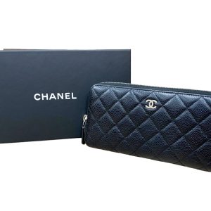CHANEL シャネル マトラッセ 長財布 キャビアスキン