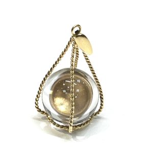 K18 18金 クオーツ付き ペンダントトップ