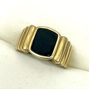 K18 オニキス付き リング