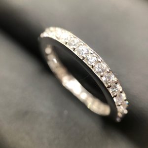 Pt900 ダイヤモンド付きリング