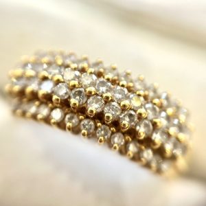 K18 メレダイヤリング 1.00ct