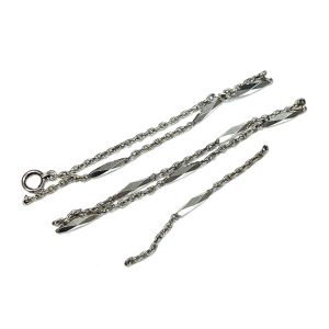 Pt850 千切れたプラチナネックレス