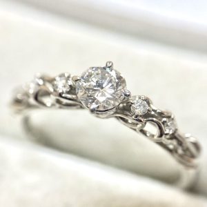 Pt900 ダイヤモンド リング 指輪