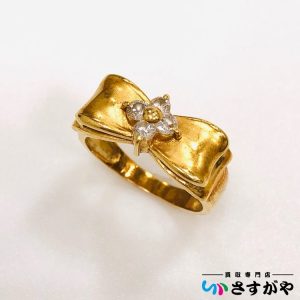 18金 ダイヤモンド リング 指輪 750 K18