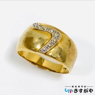 18金 ダイヤモンド付きリング 指輪 K18 750
