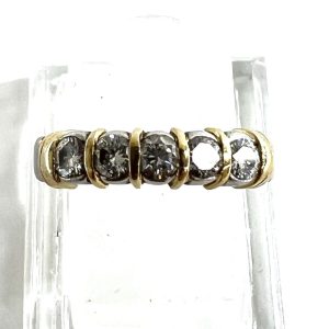 Pt900K18 メレダイヤ リング