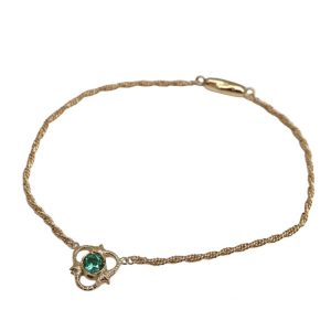 K18 18金 エメラルド ブレスレット アクセサリー