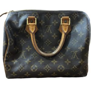 【変色、穴あり】ルイ・ヴィトン LOUIS VUITTON モノグラム スピーディ・バンドリエール25