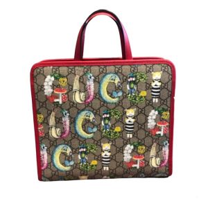 グッチ GUCCI ヒグチユウコ GGスプリーム アニマルロゴ バッグ